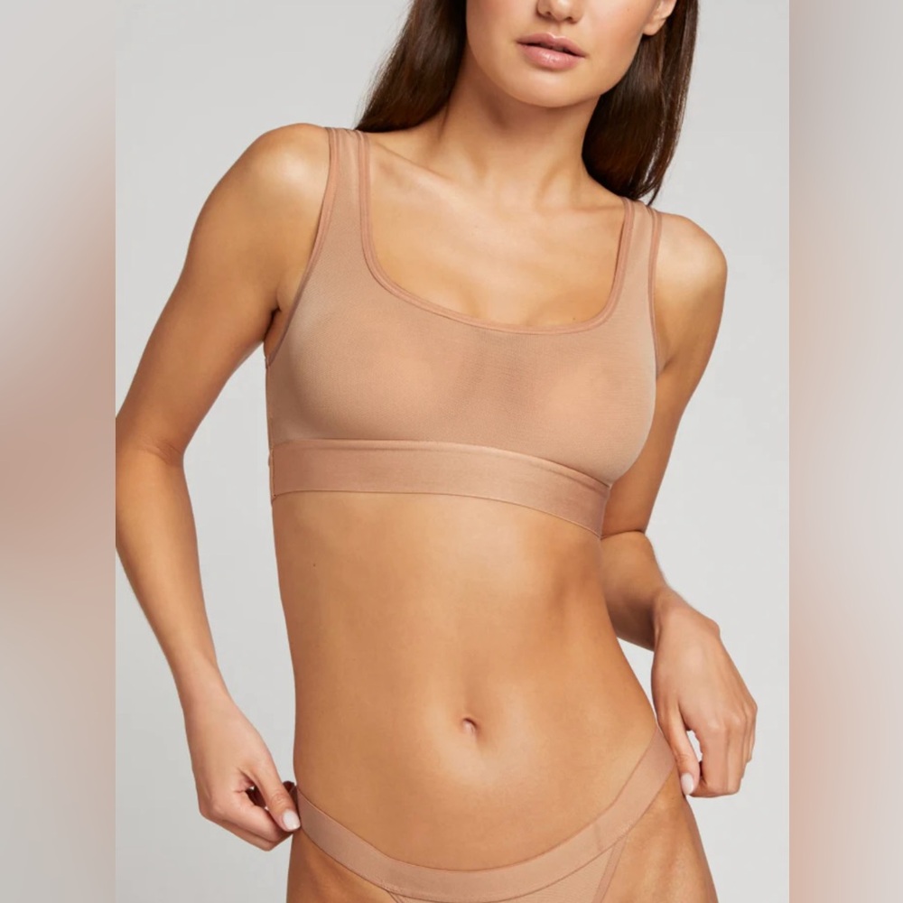 Negative Underwear Sieve Sports Bra top in Buff Sz 2+